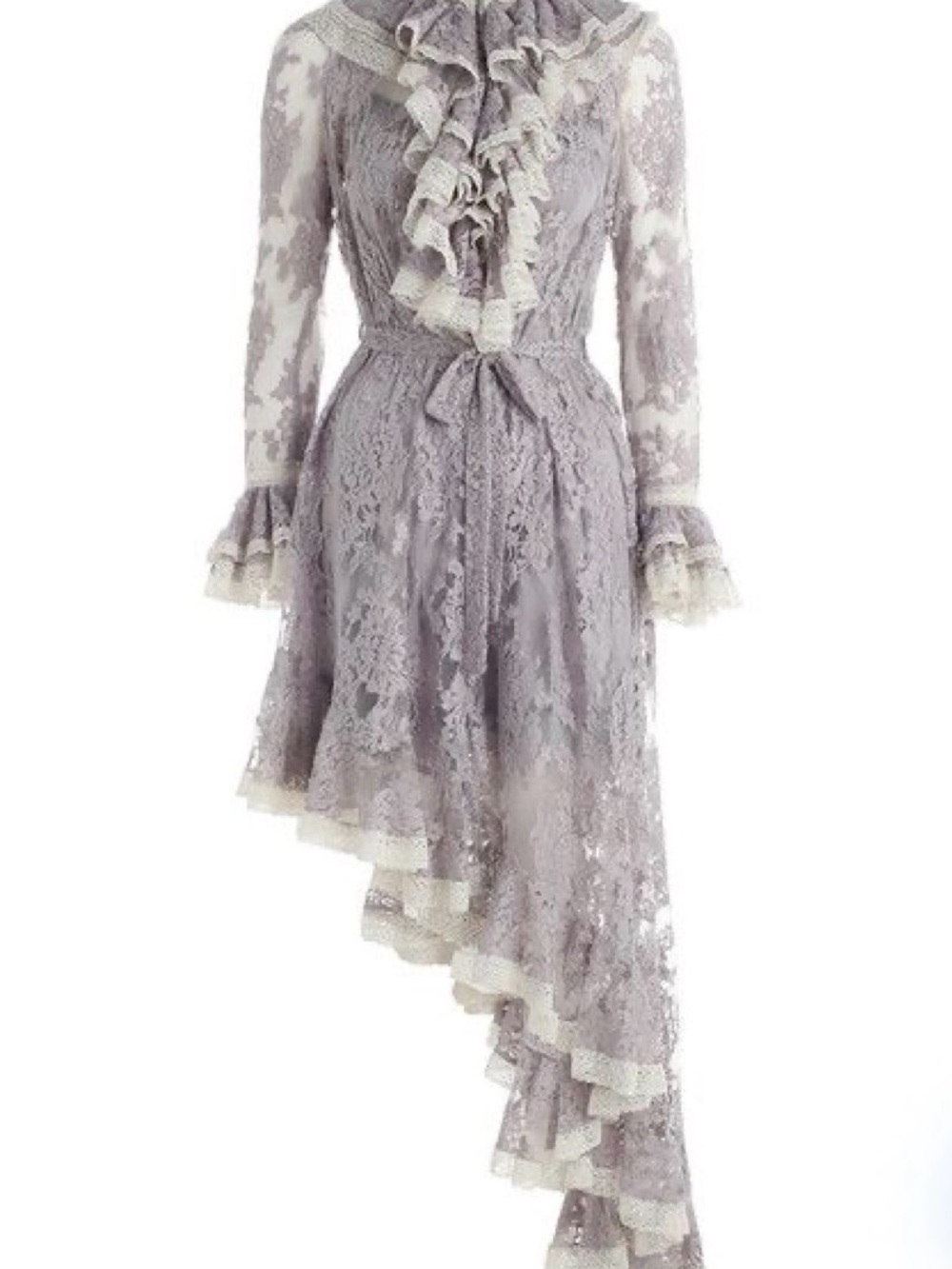 Zimmermann Ruffle Lace Dress in Dusty Lavender NWT NO LINING* Size Us 4 - Picture 3 of 3